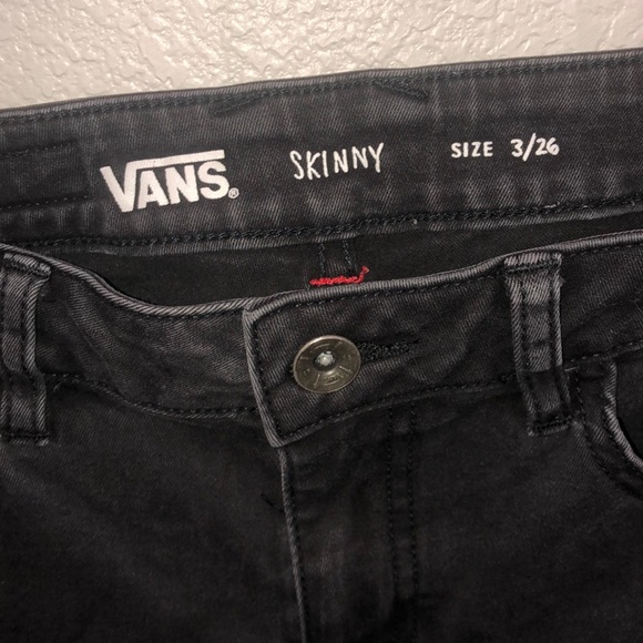Vans Black Deconstructed Skinny Jeans - Picture 5 of 5